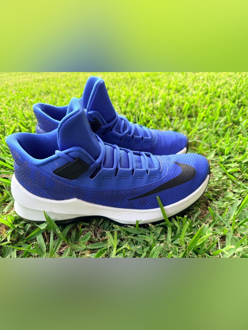 NIKE Air Max Infuriate 2 Mid Sneakers AA7066-400 Royal Blue Black Size 10 men’s - Picture 4 of 13
